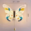 Lampa ścienna motylki lei LED 8W Nordic Personality Creative Children's Room oświetlenie sypialnia Światło