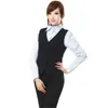 Women's Vests 3XL 4XL Red Black Women's Vest Work Wear Slim Short Veste Femme 2022 Spring Waistcoat Office Lady Sleeveless Jacket