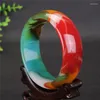 Bangle Type Emeralds Color Quartz Rock Jadees Bracelet Genuine Violet Female