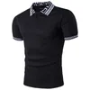 Designer T-shirt Men's Casual High Street Summer Vintage Kort ärm Svart vit storlek 2xl Y2212