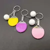 Kreative Nette Pingpong Anhänger Schlüssel kette Mode Mini Tischtennis Ball Schlüsselbund Frauen Männer Tasche Hängen Dekorationen Souvenir Geschenk