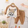 Autumn Infant Clothes Outfits Baby Boys Girls Clothing Sets Kids T Shirt Pants 2 Pcs Suit Cartoon Bunny Children Sportswear6216518