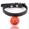 Colliers pour chiens collier de chat en cuir Pu avec grosses cloches couleurs de bonbons réglables chiot chaton collier pour petits chiens chats accessoires pour animaux de compagnie