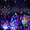 RGB LED Disco Ball DJ Party Light Effect Rotating Musical Christmas Lights E27 Disco Ball Lamp Sound Activated LED Party Night Light For Holiday Wedding Birthday