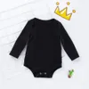 Baby Girl 1st Birthday Black Romper kjol 3st/set 0-24 månad nyfödd spädbarn prinsessan klänning bomulls topp tutu kjolar