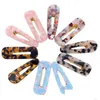 Hair Clips Barrettes Cute Style Acrylic Clip For Girls Women Water Drop Shape Leopard Marble Textured Geometric Duckbill Barrette Dheyi