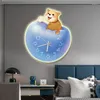 Wanduhren Schlafzimmer Uhr Dekoration Malerei Cartoon Restaurant Wandbild Wohnzimmer Sternzeichen Kreative Gürtel Uhr Hängen