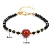 STRAND 10 mm tijger eye stenen armbanden voor vrouwen mannen 4 mm gefacetteerde kralen armband verstelbare obsidiaan hematiet lava polsbandjes sieraden