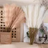 Dekorativa blommor 10st Silk Pampas Grass Decor Artificial Bouquet Fluffy Simulation Faux Arrangemang f￶r br￶llopsheminredning