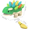 おもちゃ学習アクティビティ教育恐竜ゲームベビー感覚ファインモータースキル開発玩具簡単なストレージ