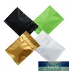 Quality Matte White Resealable Aluminum Foil Zip Lock Package Pouch Food Storage Bag Tea Snacks Long Term 200pcs/lot