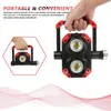 Lanternes portatives lumière de travail LED 2COB 1LED USB Rechargeable inondation 360 ° Rotation support magnétique travail pour lampe extérieure de voiture