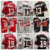 American College Football Wear NCAA 18 Marvin Harrison Jr. Football Jersey Ohio State Buckeyes 19 Brock Stetson 13 Bennett IV Bowers College Mens Stitched Jerseys Wh