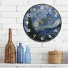 Wall Clocks World Famous Paintings Harvest Starry Sky Mute Clock Personality Creative Nordic Light Luxury Home Bedroom