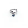 Bandringe Edelstahl Blau Evil Eye Finger für Frauen Geschenk Türkischer Glücksoffener Ring Drop Lieferung Schmuck Dh3Hz