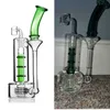 Unique Bong hookahs Bent Mouthpiece glass water bongs with Stemless perc smoking tobacco oil rigs dabs smoke dabber water pipe 12.2''