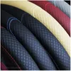 Steering Wheel Covers High Quality Fashionable Car Cover Embossed Winter Warm Short Plush 38CM Universal Anti-slip Top Duality