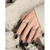 Cluster Ringe CHOZON 925 Sterling Silber Offener Ring X-Form Geometrische Schmuck Trendy OL Stil Party Für Frauen Zubehör Geschenk