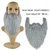 Party Decoration Fancy Dress Fake Beard Long Fluff Cosplay Costume Props Simulated Handmade Mustasch Halloween Chrismas Supplies