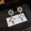 20style Women Brand Desinger Studs Letter Orecchini in acciaio inossidabile perle piccoli Crystal Rhinestone Wedding Party Fashion Gioielli Accessori