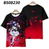 T-shirt da uomo Honkai Impact 3 Seele Vollerei T-shirt con stampa 3D Moda estiva Girocollo Manica corta Gioco Streetwear Harajuku