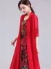 Damenjacken L-5XL Sommer Lange Strickjacken Damen Sonnenschutzkleidung Mode Ärmelbluse Hemden Schwarz Grau Rot Kimono Strickjacke J315