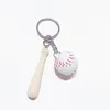 UPS Mini Baseball Softball Party Favors Porte-clés avec Batte en Bois pour Sports ThemeTeam Souvenir Athlètes Récompenses