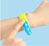 Pulseiras de presente para crianças Fidget Toys Pack para crianças favorecem Mini Simples Dimple Díg Push Bubble Popping Pulseira de silicone Menino e menina Brinquedo de descompressão sensorial
