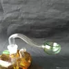 F￤rgp￶l glas vattenpipa tillbeh￶r vatten r￶r glas bongs hooakahs tv￥ funktioner f￶r oljeriggar