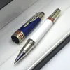 Top Luxury JFK Pen Edición limitada John F. Kennedy Bolígrafo Rollerball de fibra de carbono Plumas estilográficas Escritura útiles escolares de oficina con número de serie Alta calidad
