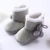 Premiers marcheurs automne bébé chaussures fille 1 an hiver né garçons semelle souple marcheur enfant en bas âge fourrure bottes de neige chaudes 0-18 mois