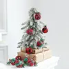 Decorazione per feste 4 pezzi 6 cm Plaid rosso Palla di Natale Avvolta Panno con schiuma di bacche per la casa Albero di Natale Pendenti appesi Navidad Anno 2023