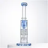 Tuyaux De Fumer 14Mm Femelle Joint Tore Narguilés Verre Épais Avec Cliquet Baril Plate-Forme Pétrolière Pommeau De Douche Inversé Perc Percolateur Dab Rigs B Dhbz7