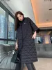 Women's Jackets designer Autumn Winter New Classic Triangle Loose Slim Lingge Cotton Cladding Warm Long Coat YOMA