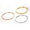 Bracelets de bracelets pour le bracelet de mode de mode amant bracelet en or rose or 316l Num￩ros romains