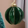 Feestdecoratie 8/10cm Kerstglazen ballen ornamenten voor Cristmas Tree Vintage Elegante bollen Home Jaar Decoraties 2023