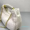 5A torebki od projektantów torebki TF SHEARLING BIANCA MINI HOBO torba moda luksusowe 215 kobiet torby na ramię Crossbody nowość