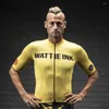 Rennjacken Wattie Ink Pro Cycling Team Jersey Herren Triathlon Shirt Fahrradbekleidung Kurzarm Mtb Wear Ropa Ciclismo Hombre Tops