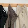 Pantaloni da donna YASUGUOJI Abito nero Donna Tasche a vita alta Pantaloni retrò da lavoro chic tinta unita da ufficio da donna