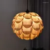 Pendant Lamps Southeast Asian Style Wood Chandelier El Bar Restaurant Bedroom Living Room Lamp Creative Chinese