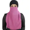 Vêtements ethniques Lot de 2 Niqab Musulman Nikab Femme Burka Amira Voile Hijab Ramadon Islamique Burqa Écharpe Arabe Cou Couvre Cagoule Chapeaux