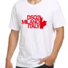 Dsq2 bomull twill tyg sommar ny stil kortärmad t-shirt 2023 bomullsmän rund hals halva ärm lös casual bottoming skjorta