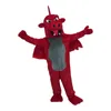 Red Dinosaur Custom Mascot Event Creative Costumes Prestaties Kostuume hoofddeksel Walking Puppet Dier kostuum