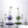 Rury palenia Wysyłka morski hookahs MTI Style Glass Bong 14 mm 18 mm prysznic prysznicowe platformy DAB Unikalne kształty rurka wodna Bongs o grubości 4 mm dhnw7