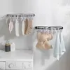 Cintres Pas de poinçonnage Chaussettes Sous-vêtements Supports de séchage en plastique Sèche-cintre avec clips Soutiens-gorge à linge Vêtements de bébé