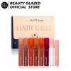 8Pcs Matte Lipstick Sets Velvet Lip Glosses Set Moisturizing Plumper Kit Smooth Full Lips Gloss For Women