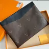 Bolsos de hombro bolsos de diseñador de diseñador bolsillo real bolso de cuero real billeteras de cremallera de una sola peluquería para la mujer perros a cuadros lano la 988 s