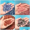 Jade 20 Farben natürliche Kristall-DIY-Perlen, gemischte Steine, getrommelte Chips, zerkleinerter Stein, Heilung, Schmuck, Herstellung von Heimdekoration, 30 g Tropfen Del Dhzgx