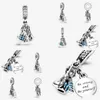 Silver 2021 Nowy przylot S925 Sterling Sier Beads Blue Man Dangle Charms Fit Oryginalne bransoletki pandora kobiety DIY Biżuter