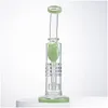 Tuyaux De Fumer 14Mm Femelle Joint Tore Narguilés Verre Épais Avec Cliquet Baril Plate-Forme Pétrolière Pommeau De Douche Inversé Perc Percolateur Dab Rigs B Dhbz7